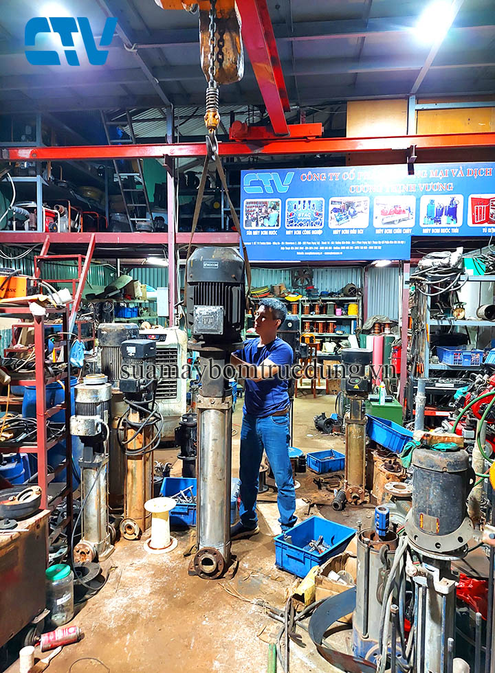                                                 Sửa máy bơm trục đứng các hãng