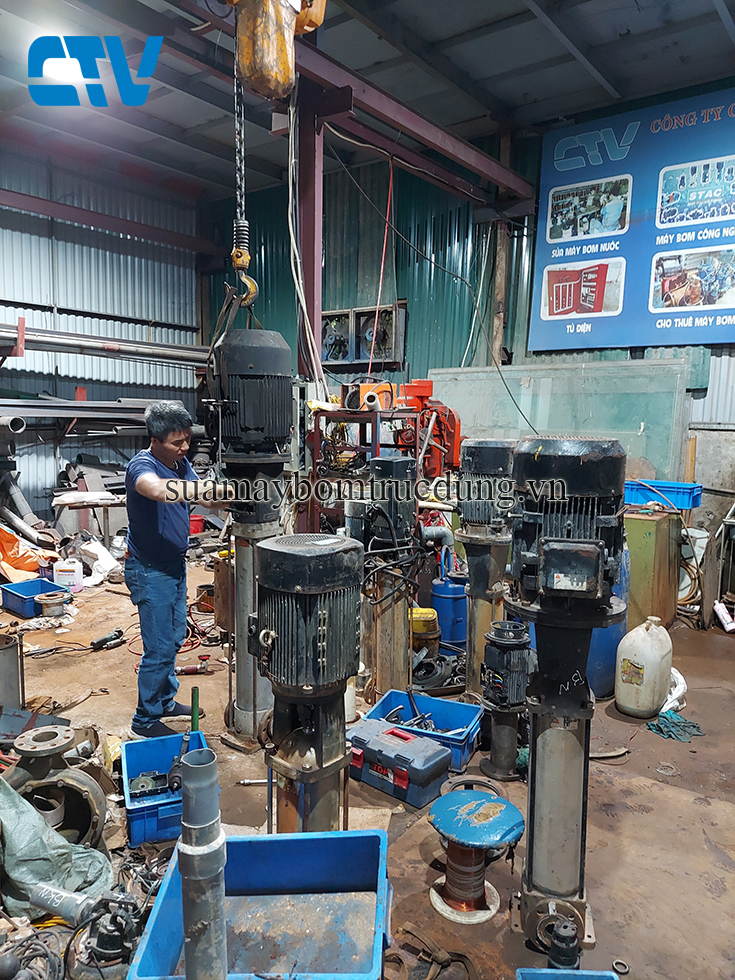 Sửa chữa máy bơm trục đứng Paragon chuyên nghiệp, giá rẻ tại miền Bắc