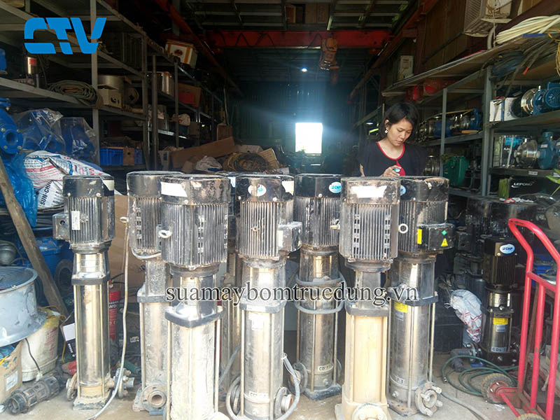 Sửa máy bơm trục đứng CNP hỏng guồng bơm chuyên nghiệp, nhanh chóng