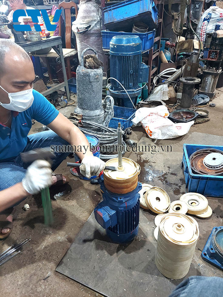 Cường Thịnh Vương sửa chữa thay bộ ruột buồng cánh máy bơm trục đứng Pentax chuyên nghiệp